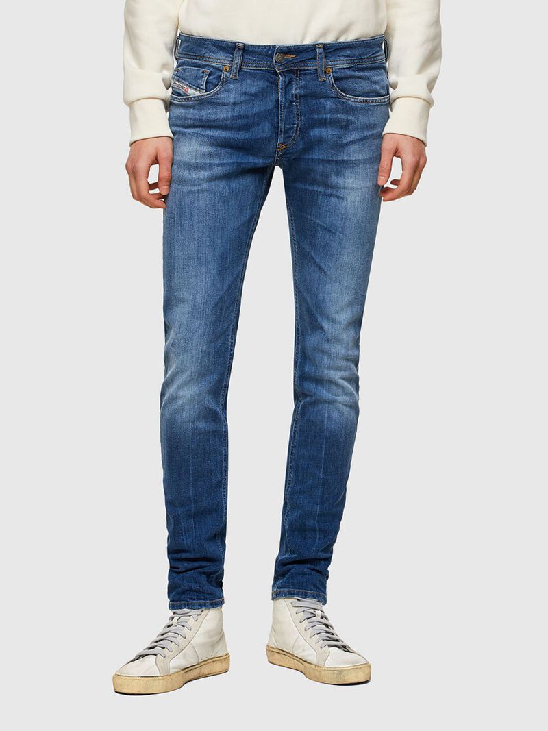 Jeans Skinny Diesel Sleenker 009pk Homem - Azuis NPYKS-3214